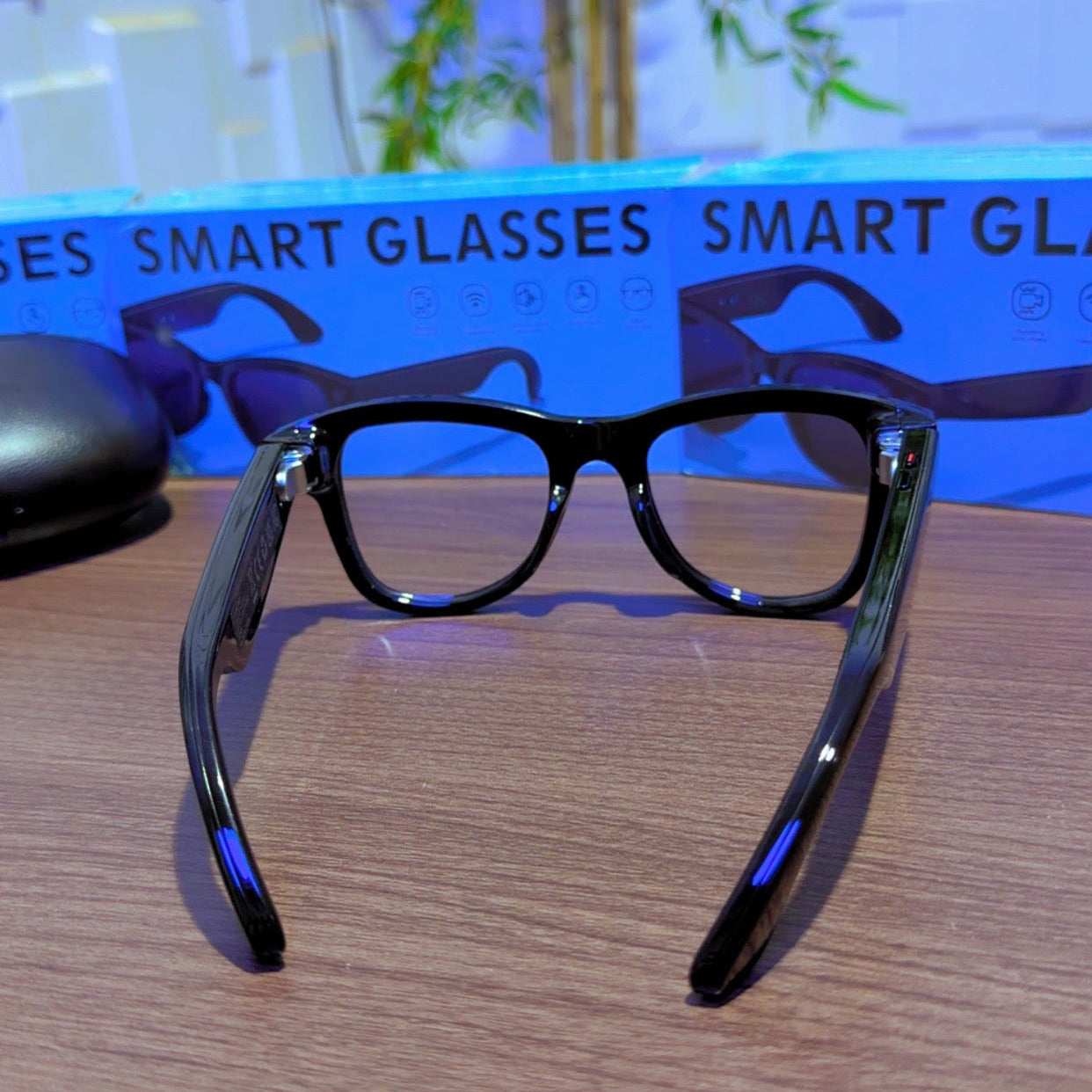 Smart AI Glasses M02 | AI Assistant | HD Camera | Real-Time Translation | Charging Case
