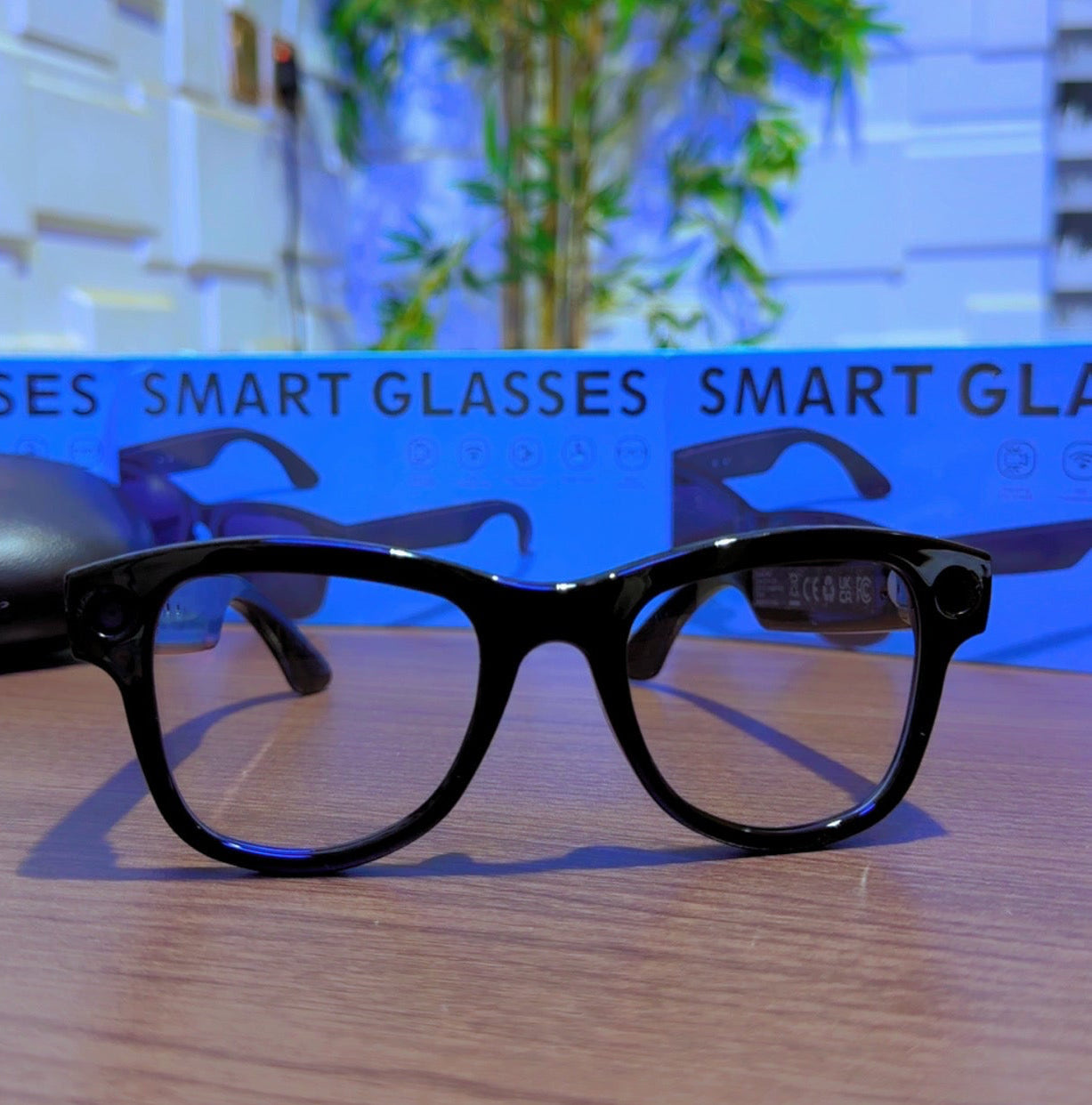 Smart AI Glasses M02 | AI Assistant | HD Camera | Real-Time Translation | Charging Case