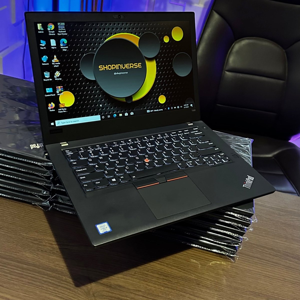 Lenovo ThinkPad T480 - 8th Gen. Intel Core i5 - 256GB SSD - 8GB RAM - keyboard Light