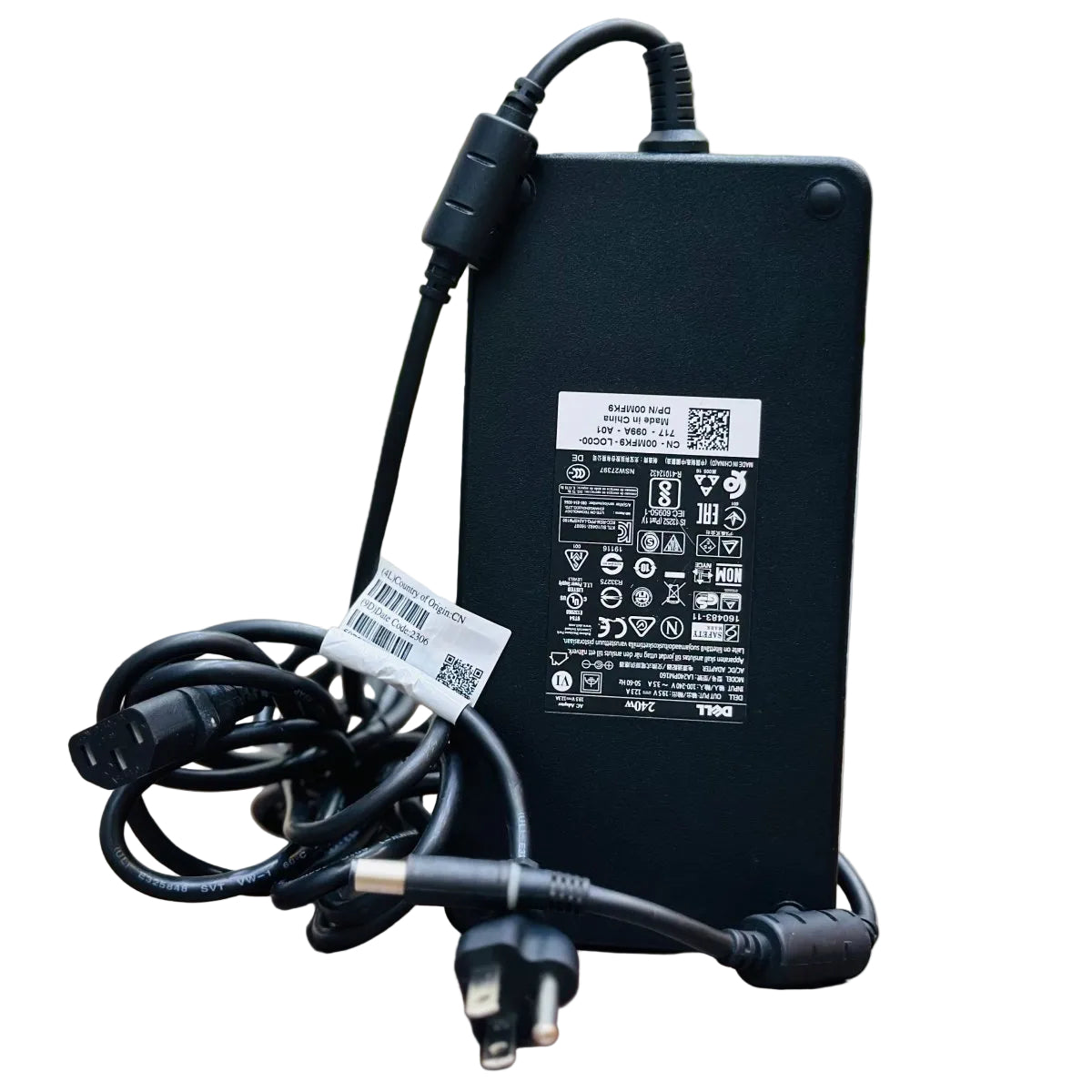 240w 19.5V 12.3A Dell Laptop Charger - USA Plug