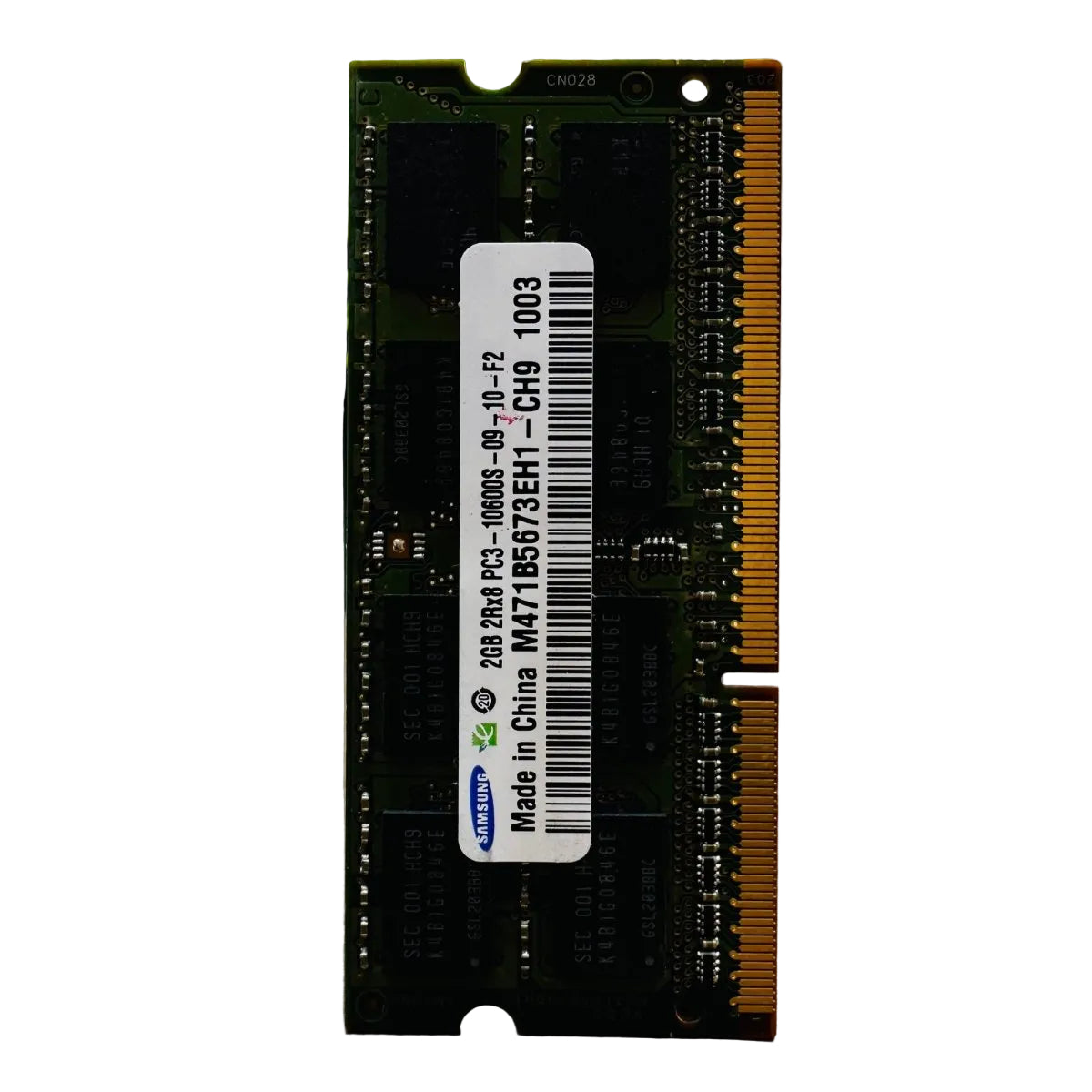 2GB PC3 - 10600S - 09 - 10 - F2 Laptop RAM - Samsung