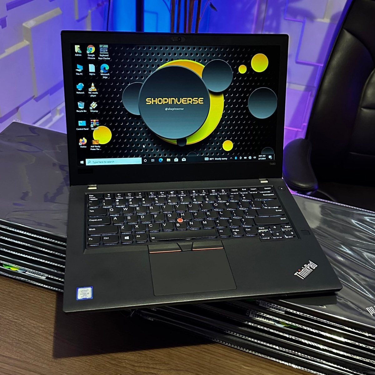 Lenovo ThinkPad T480 - 8th Gen. Intel Core i5 - 256GB SSD - 8GB RAM - keyboard Light