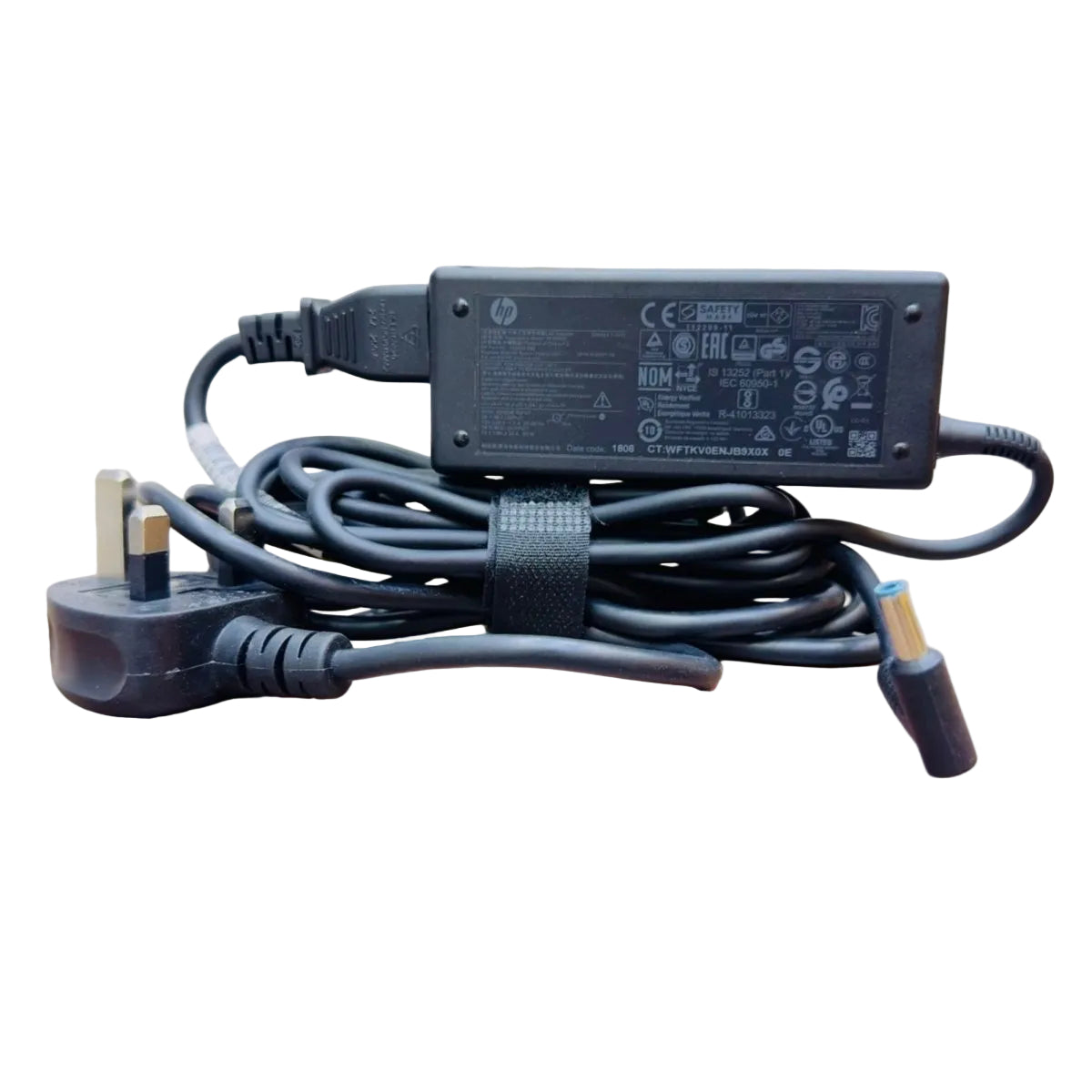 HP 65W 19.5v Blue Mouth Pin Laptop Charger - UK Plug