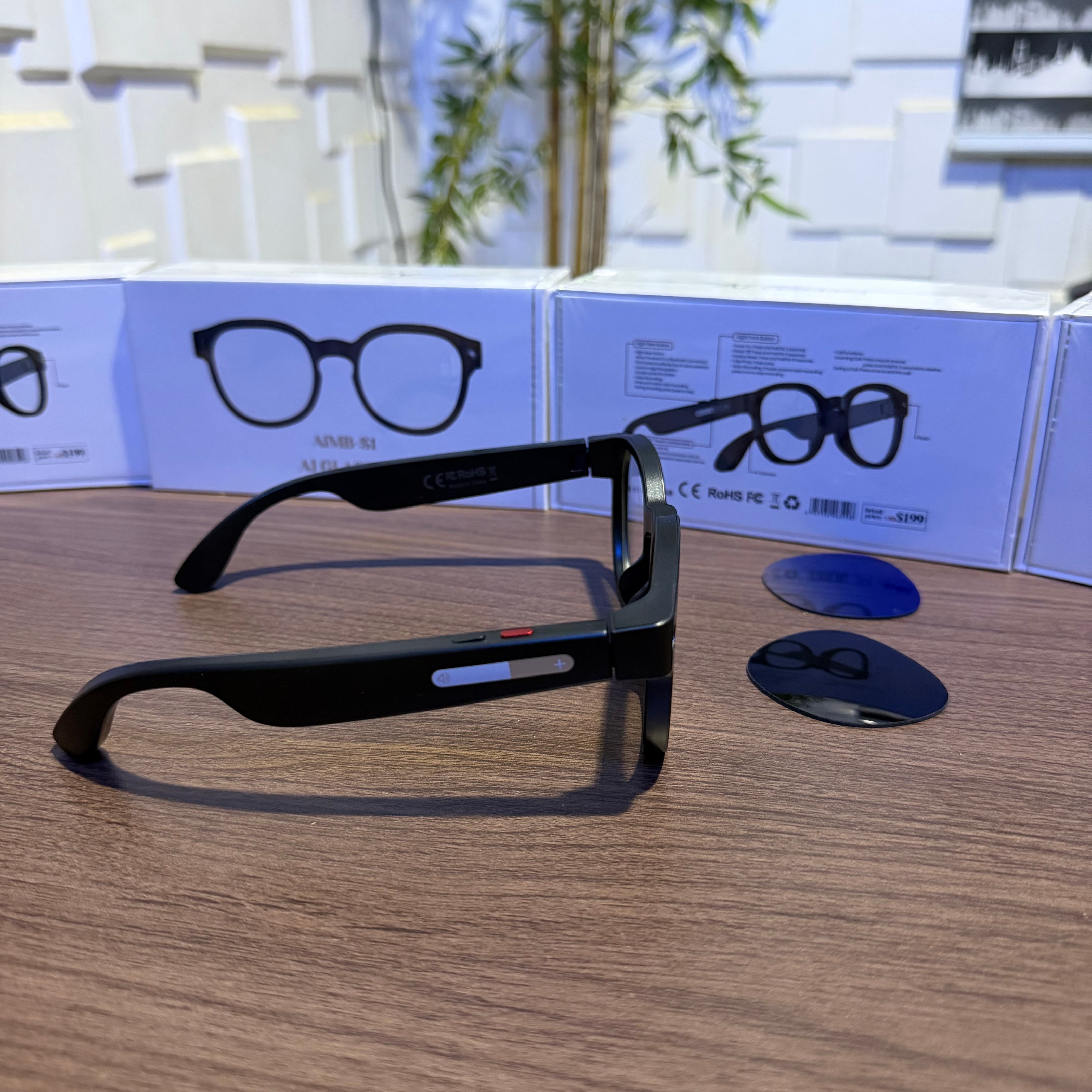 AIMB-S1 AI Smart Glasses | HD Camera | AI Assistant | Real-Time Translation | Music & Calls