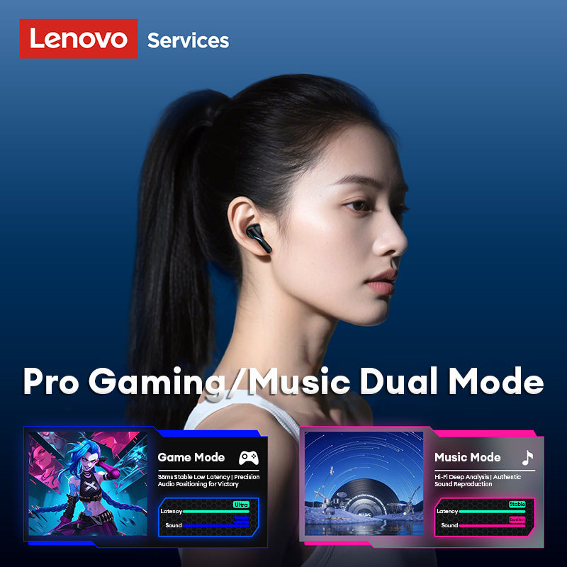 Lenovo Services GT100 Gaming True Wireless Earbuds