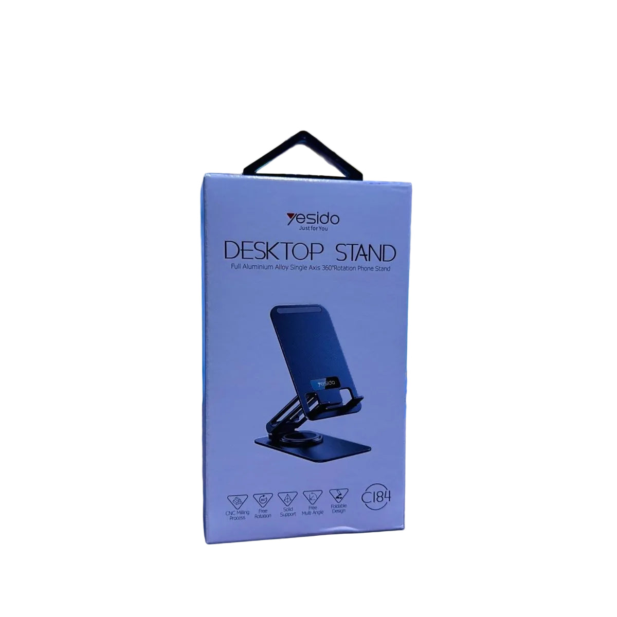 Yesido C184 Full Aluminum Alloy Single Axis x360 Rotation Phone Stand