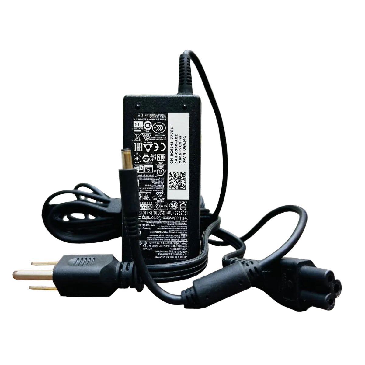 Dell Laptop Charger 19.5V 3.34A 65W Small Pin Mouth - USA Plug