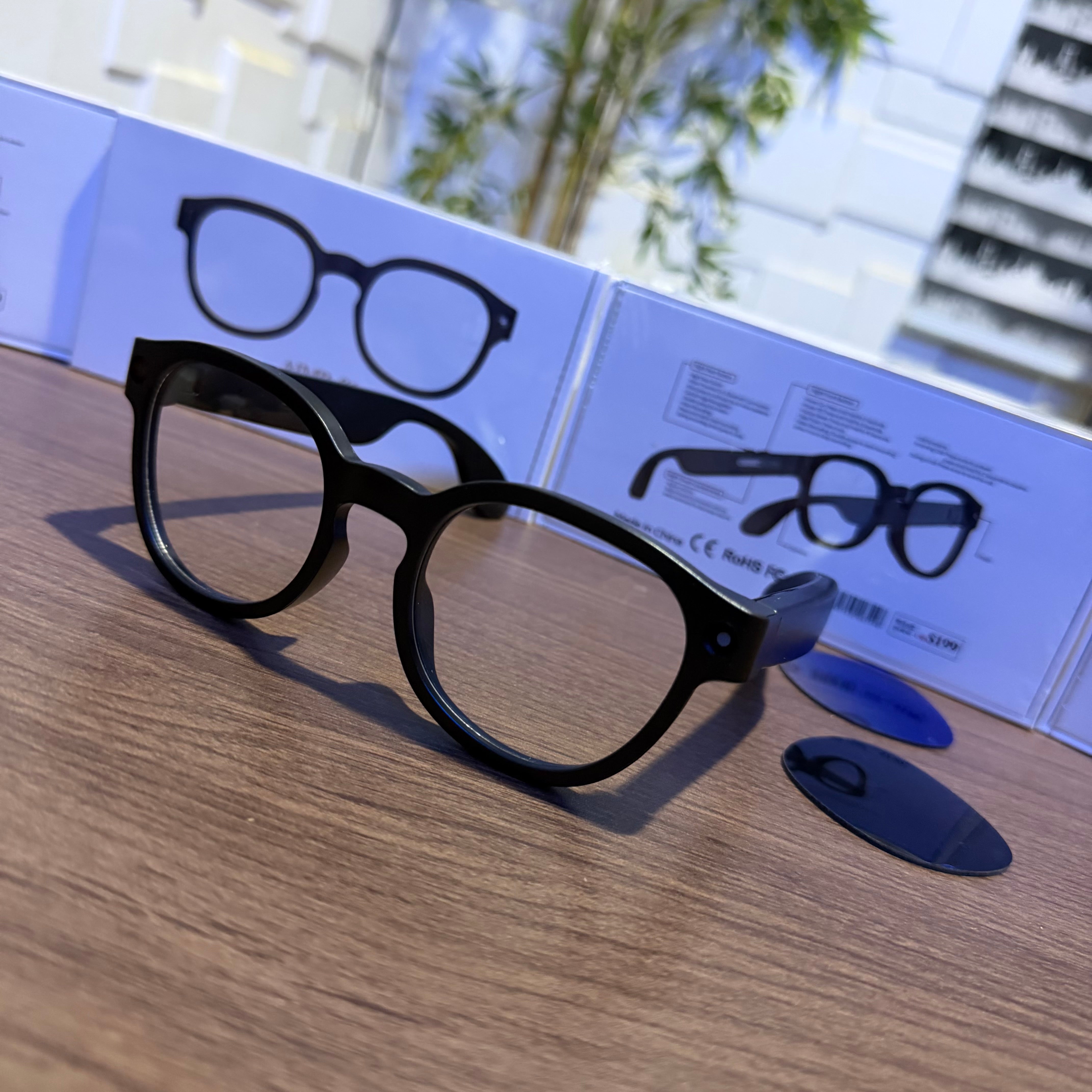 AIMB-S1 AI Smart Glasses | HD Camera | AI Assistant | Real-Time Translation | Music & Calls