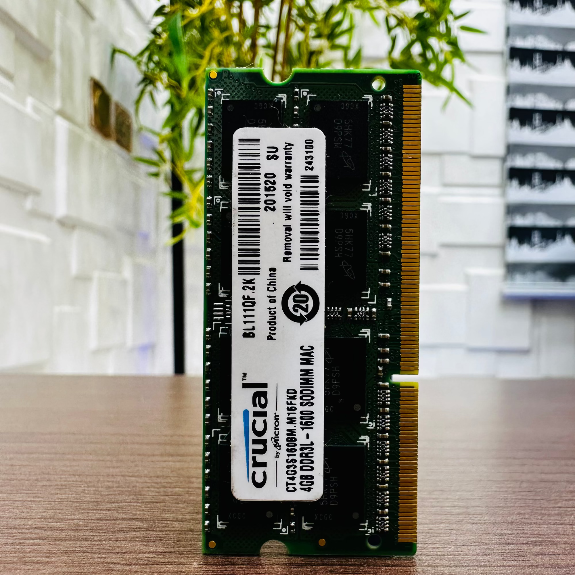 4GB DDR3L - 1600 SODIMM MAC - Laptop RAM - Crucial