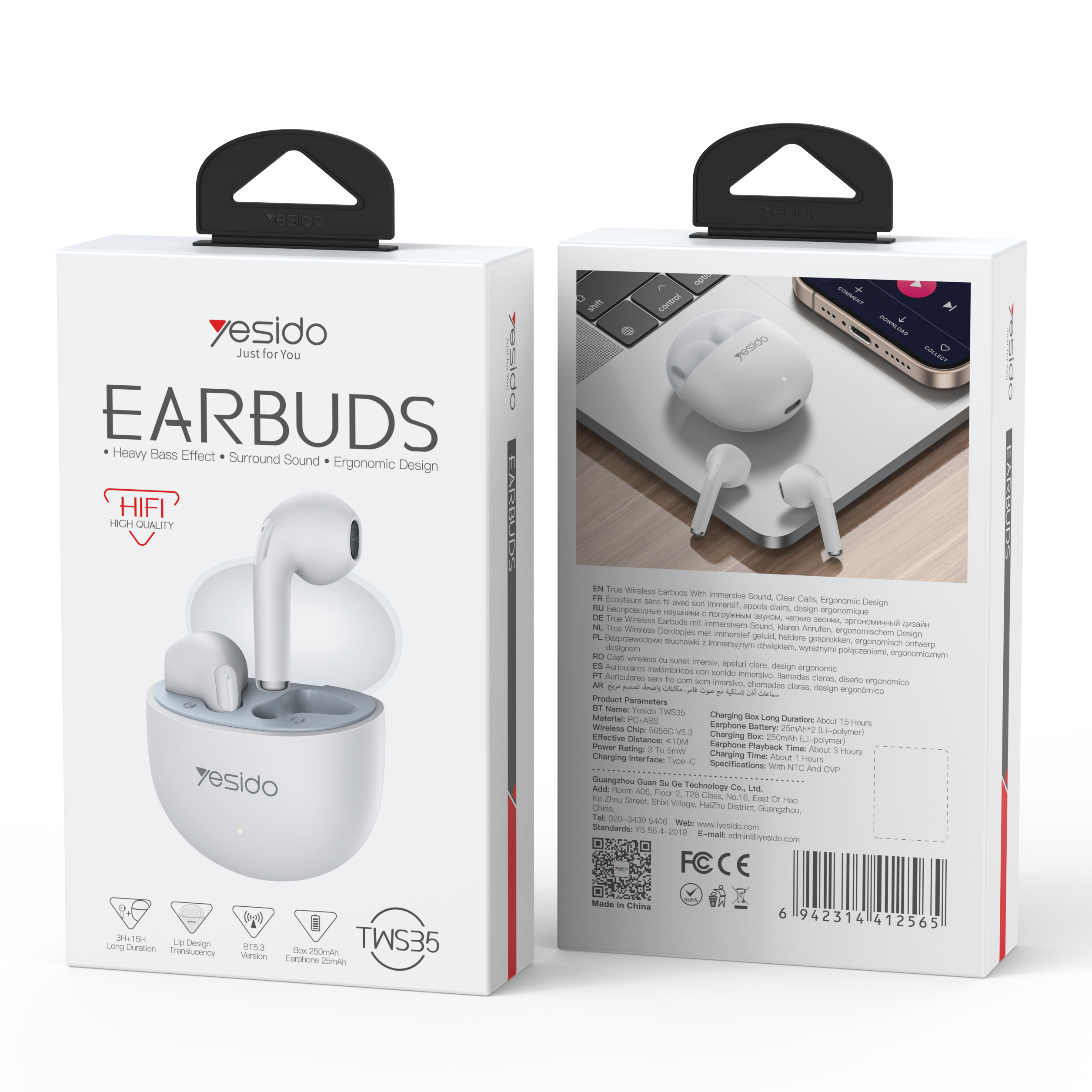 Yesido TWS35 Wireless Earbuds