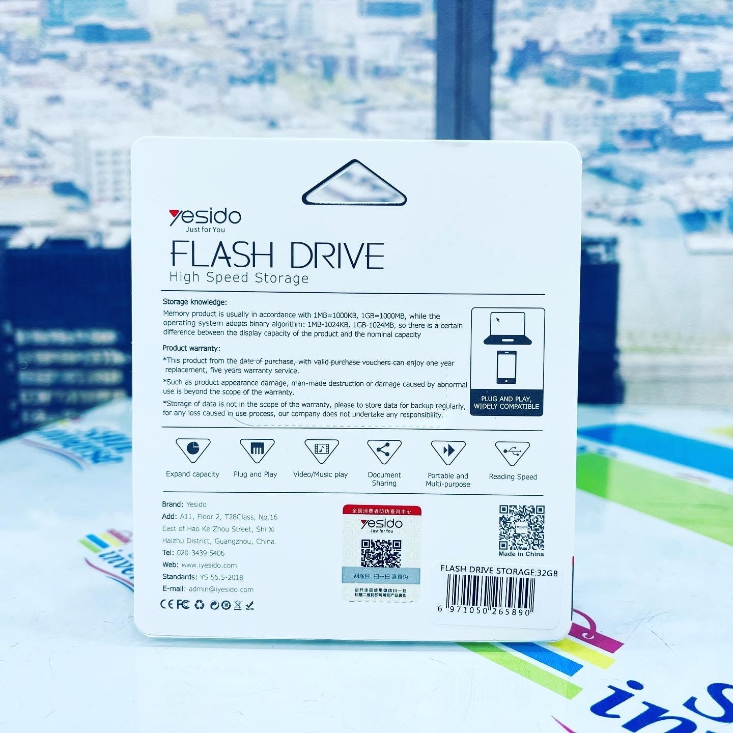 Yesido 16GB High Speed Waterproof Flash Drive SHOPINVERSE