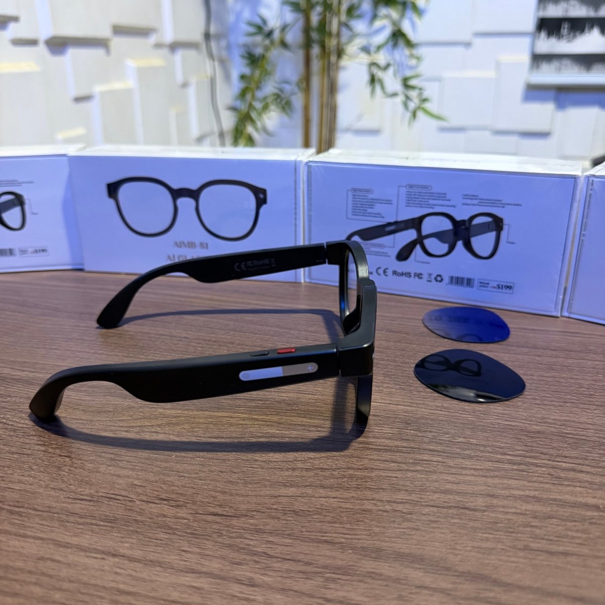 AIMB-S1 AI Smart Glasses | HD Camera | AI Assistant | Real-Time Translation | Music & Calls