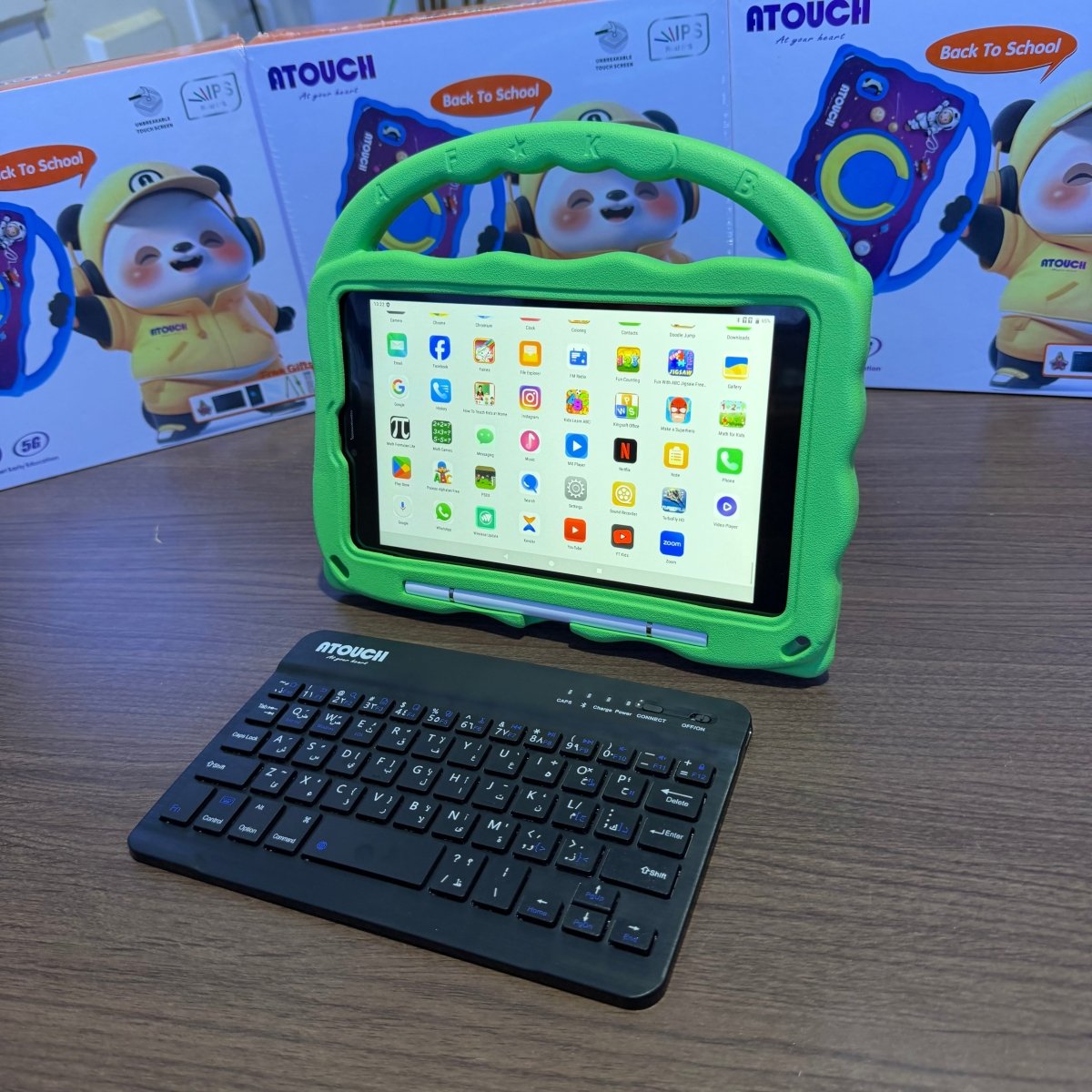 Dual Sim Atouch KS45 Kids Educational Tablet - 32GB ROM - 2GB RAM