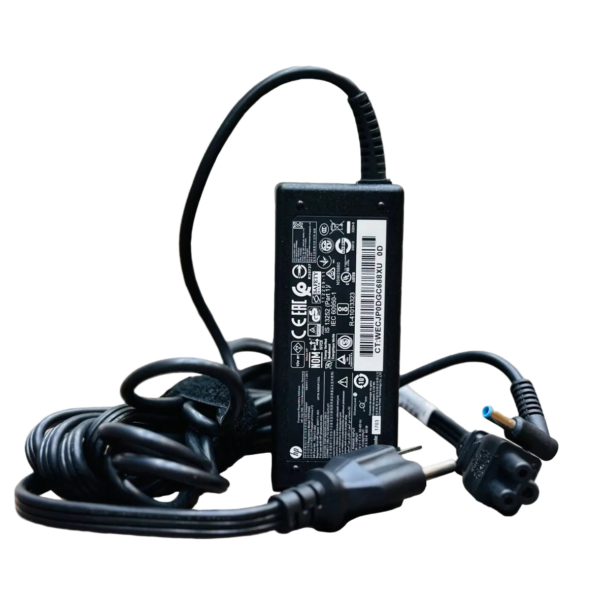 HP 65W 19.5v Blue Mouth Pin Laptop Charger - USA Plug