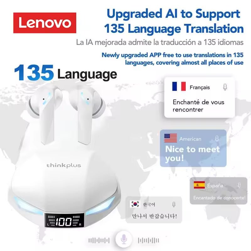 Lenovo ThinkPlus XT53 AI Translation Gaming True Wireless Earbuds