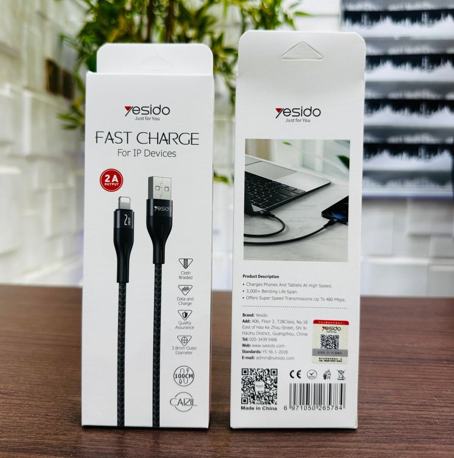 Yesido CA121L Fast Charging Cable For Apple Devices