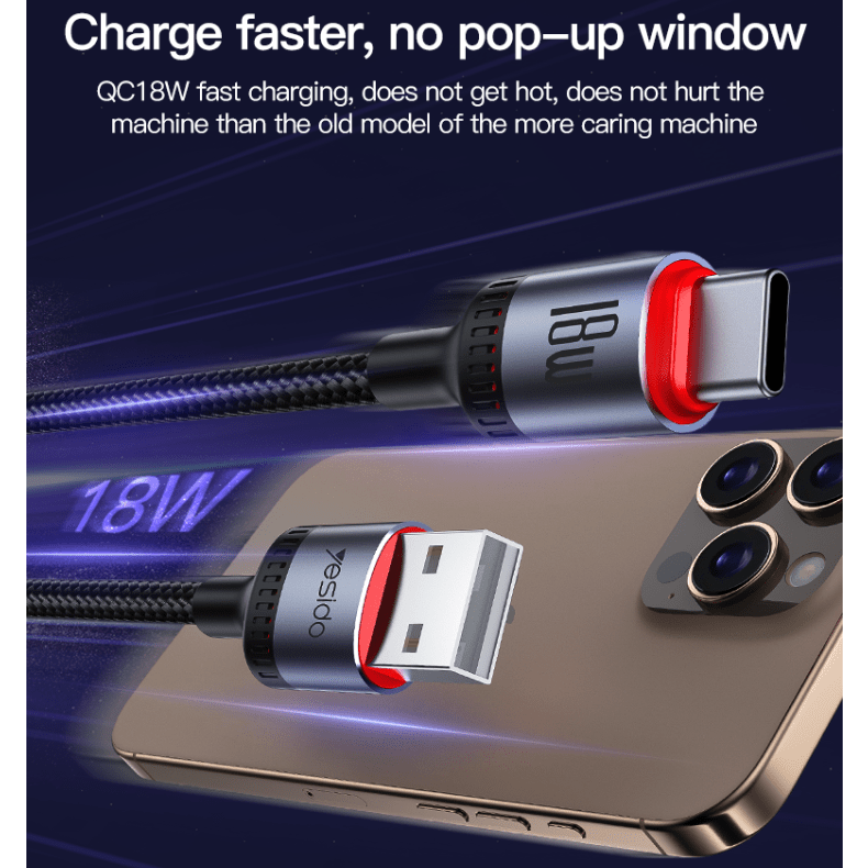 Yesido CA129C USB - A to C Data Cable