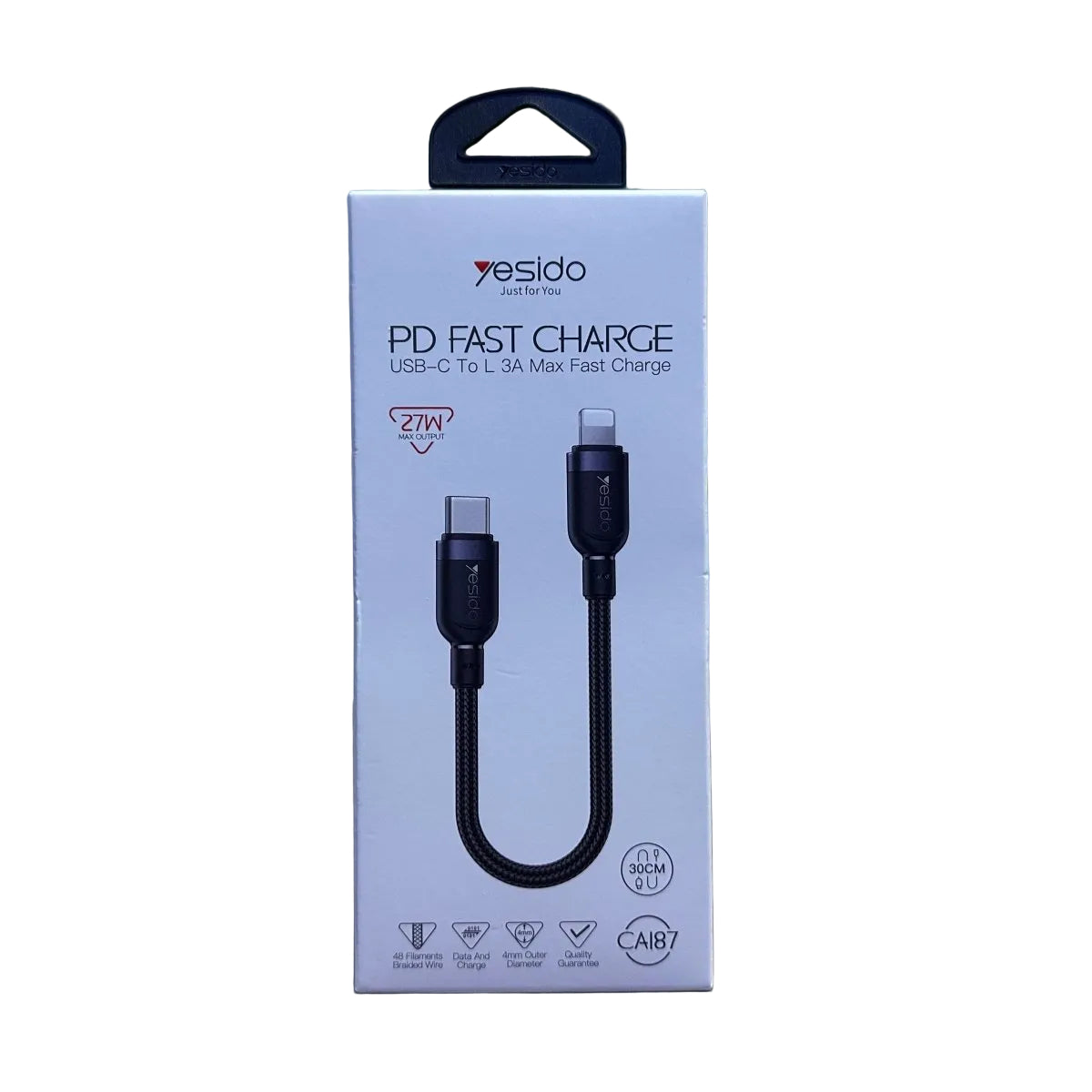 Yesido CA187 USB - C To L 3A Fast Charger