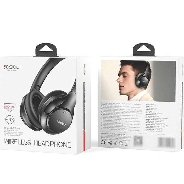 Yesido EP09 Noise Cancelling Wireless Headphone