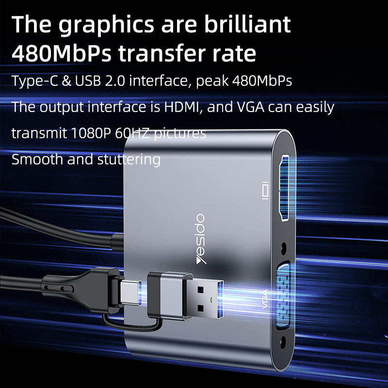 Yesido HM15 USB to HDMI Converter