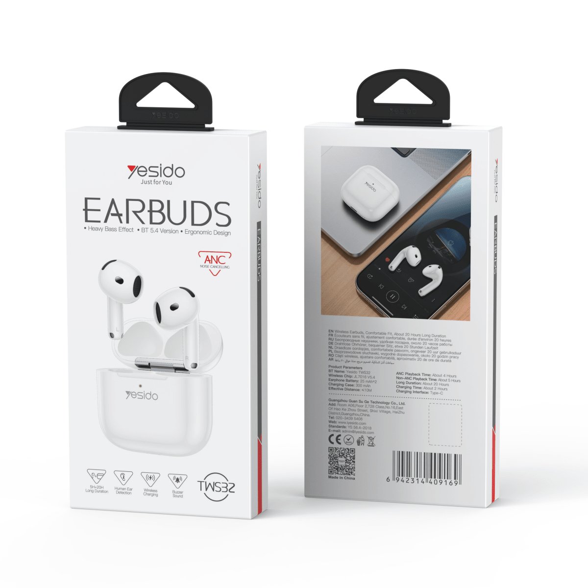 Yesido TWS32 ANC Wireless Earbuds