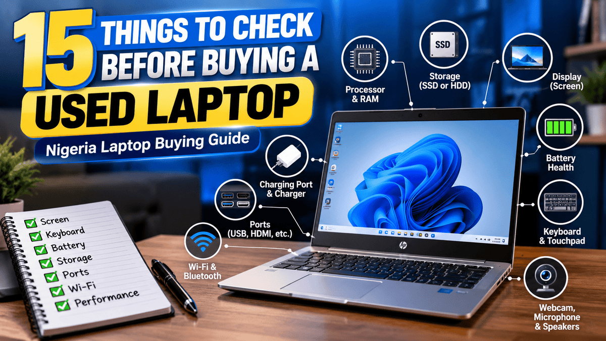 How to Check a Used Laptop Before Buying in Nigeria: 15 Things to Test - Shopinverse