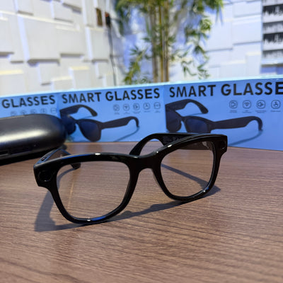Smart AI Glasses M02 | AI Assistant | HD Camera | Real-Time Translation | Charging Case