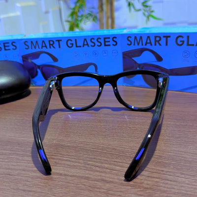 Smart AI Glasses M02 | AI Assistant | HD Camera | Real-Time Translation | Charging Case
