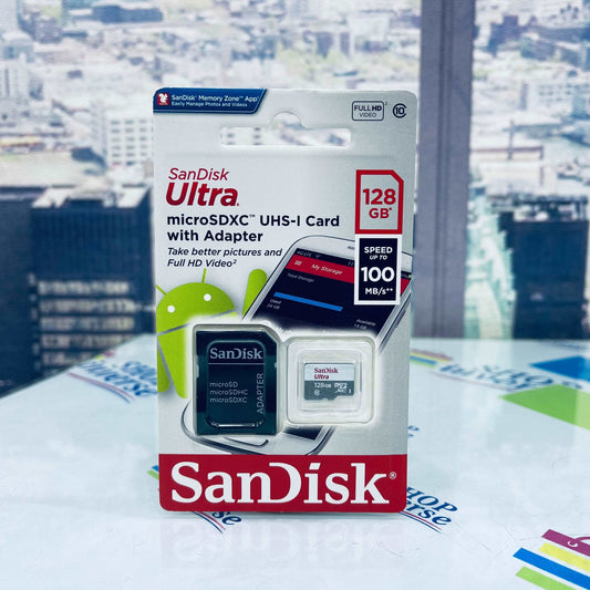 128GB SanDisk micro SD Card with Adapter SHOPINVERSE