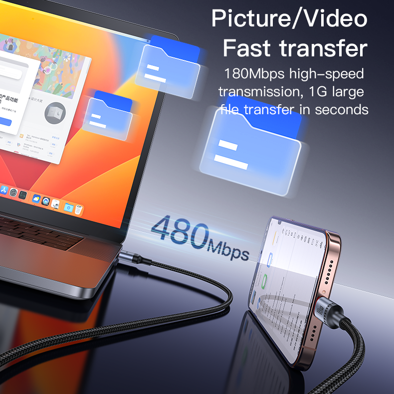 Yesido CA129C USB-A to C Data Cable