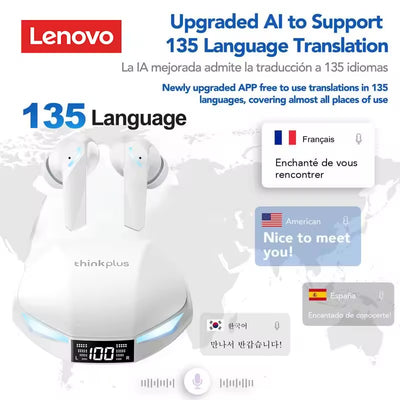 Lenovo ThinkPlus XT53 AI Translation Gaming True Wireless Earbuds