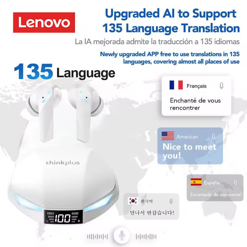Lenovo ThinkPlus XT53 AI Translation Gaming True Wireless Earbuds