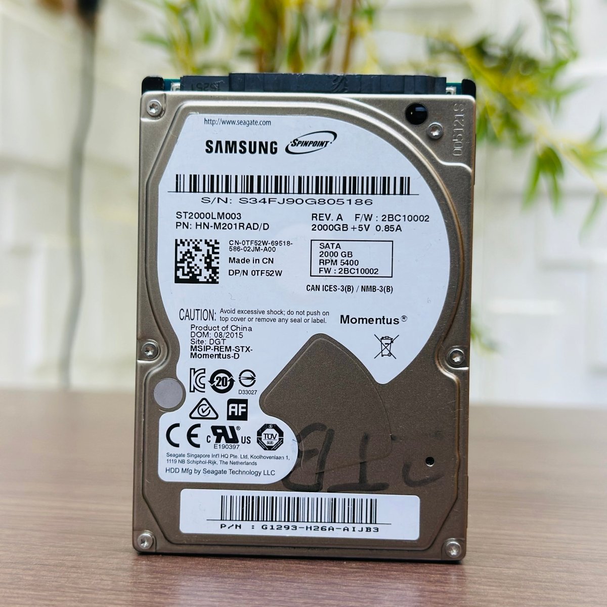 1TB Laptop Internal Hard Disk Drive (HDD) SATA - Samsung