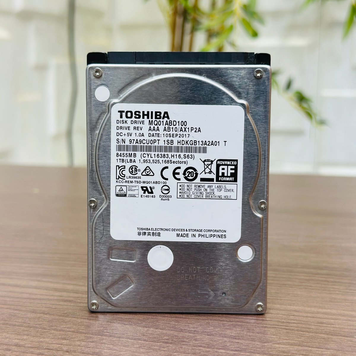 1TB Laptop Internal Hard Disk Drive (HDD) SATA - Toshiba