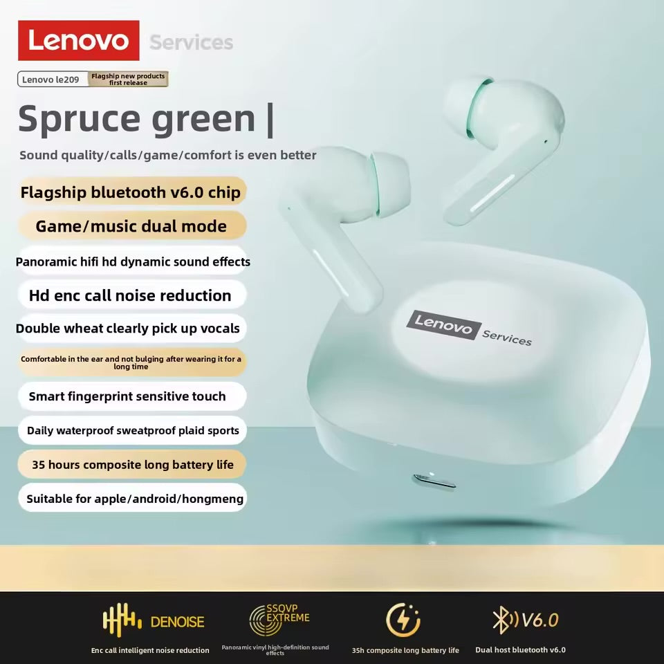 Lenovo Services LE209 True Wireless Bluetooth Earbuds
