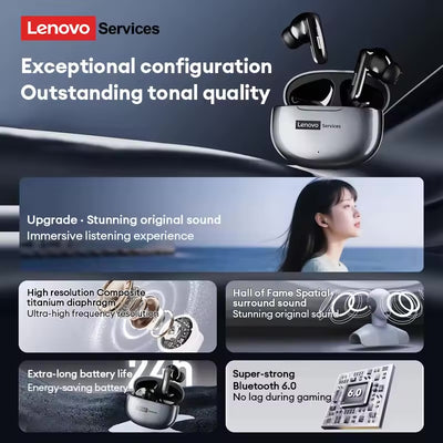 Lenovo Services LE202 True Wireless Bluetooth Earbuds