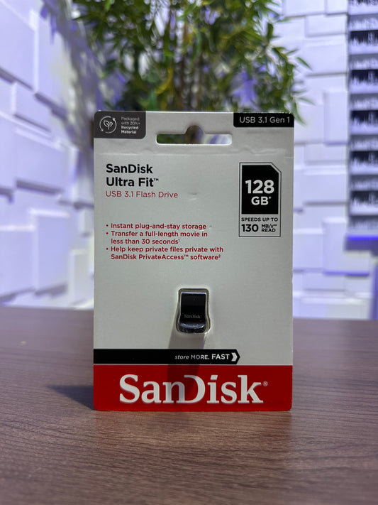 128GB SanDisk Ultra Fit USB 3.1 Gen 1 Flash Drive