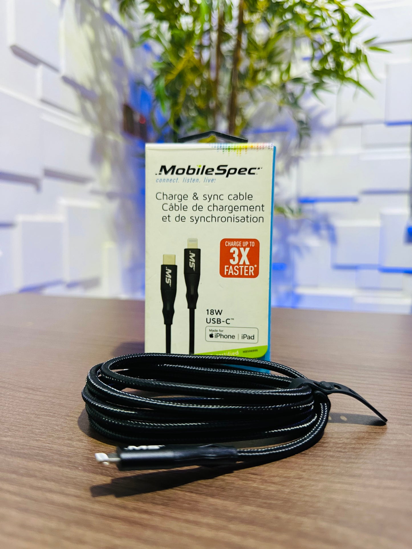 MobileSpec 18W USB-C Charge & Sync Cable