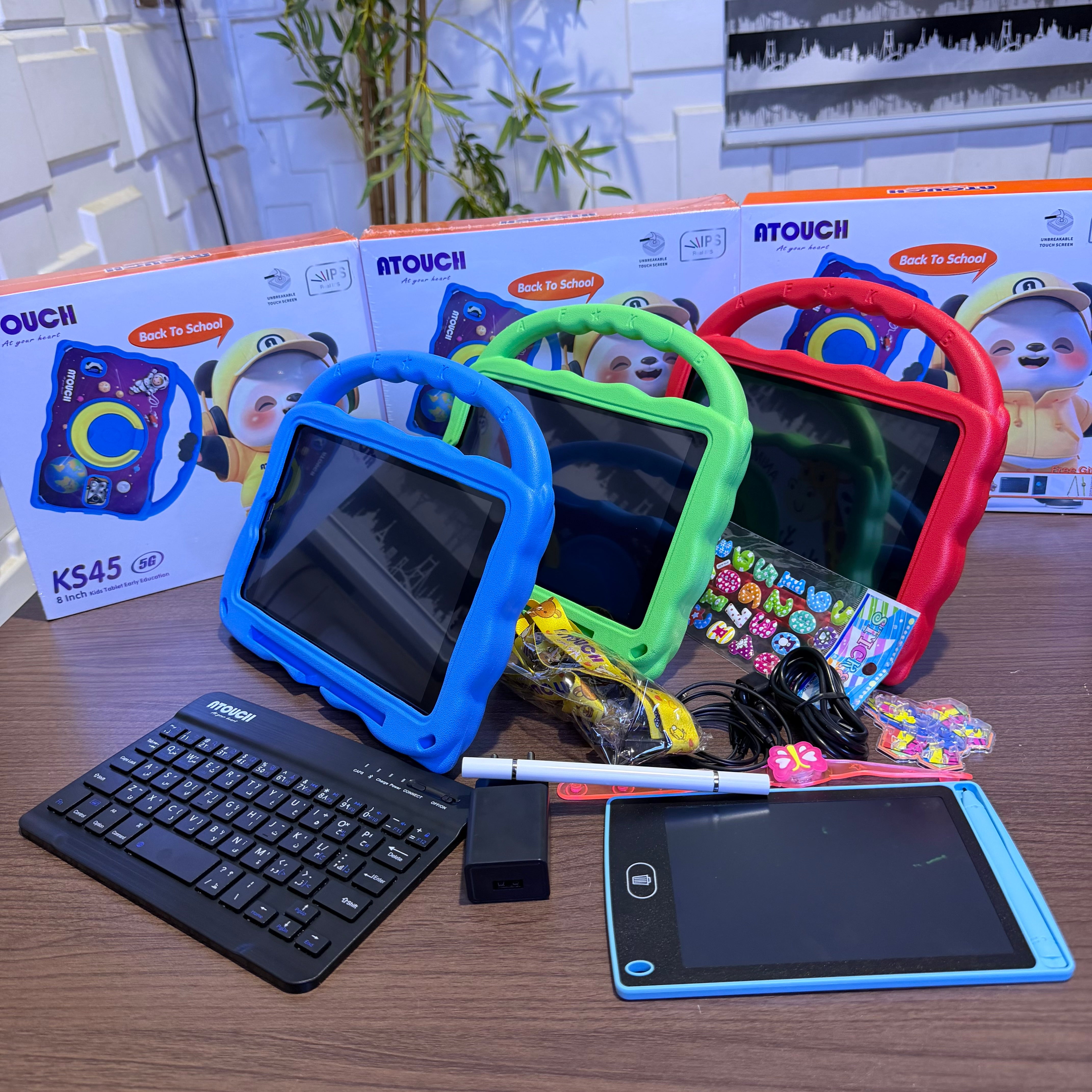 Dual Sim Atouch KS45 Kids Educational Tablet - 32GB ROM - 2GB RAM