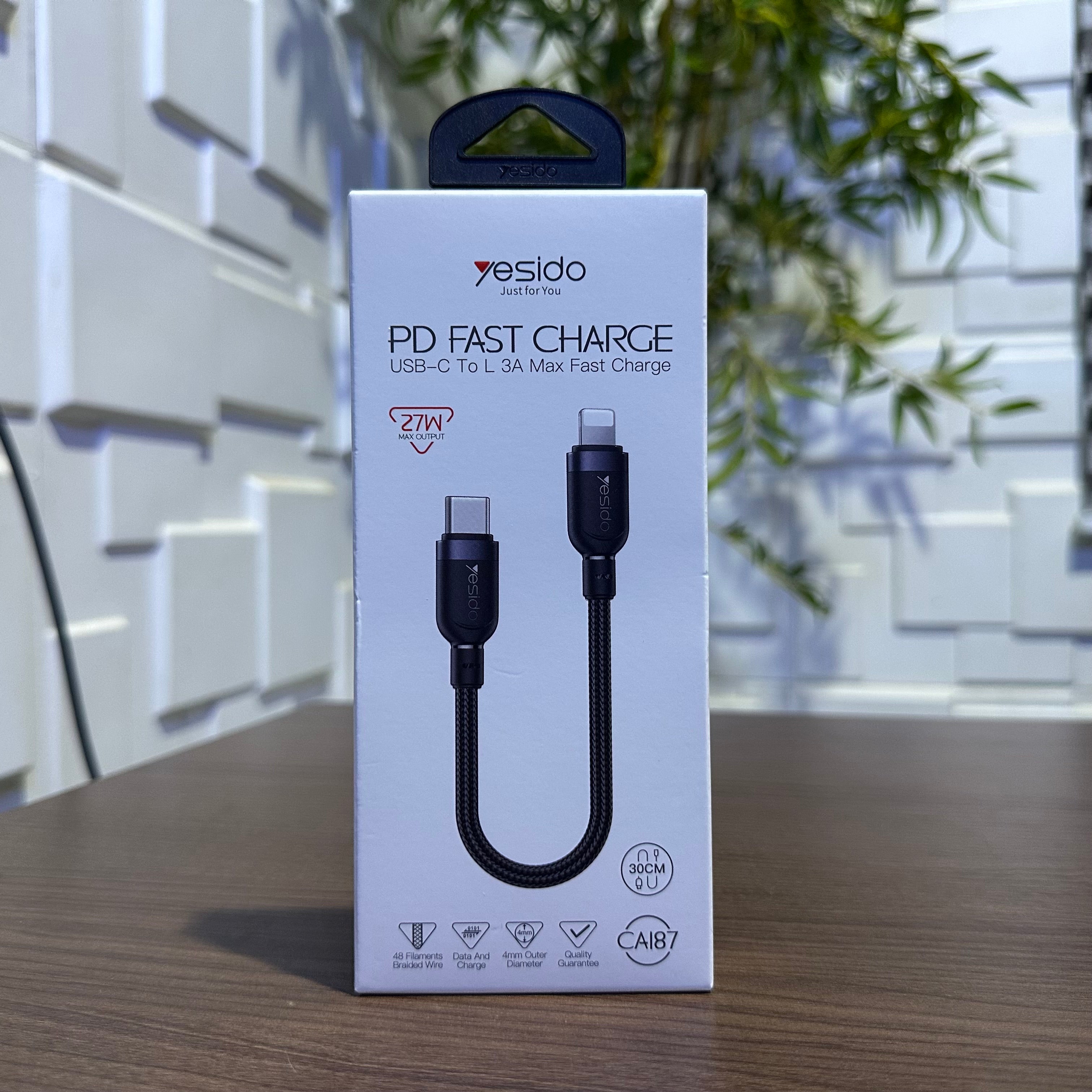 Yesido CA187 USB-C To L 3A Fast Charger