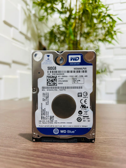 WD 500GB Laptop Internal Hard Disk Drive (HDD) SATA - Slim