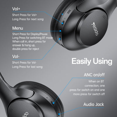 Yesido EP09 Noise Cancelling Wireless Headphone