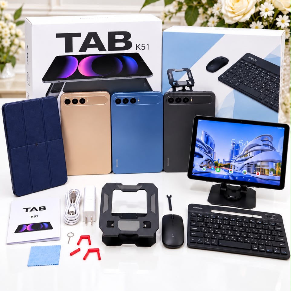 Kittop K51 – 10-Inch Tablet | 4GB RAM | 64GB ROM | Keyboard & Mouse