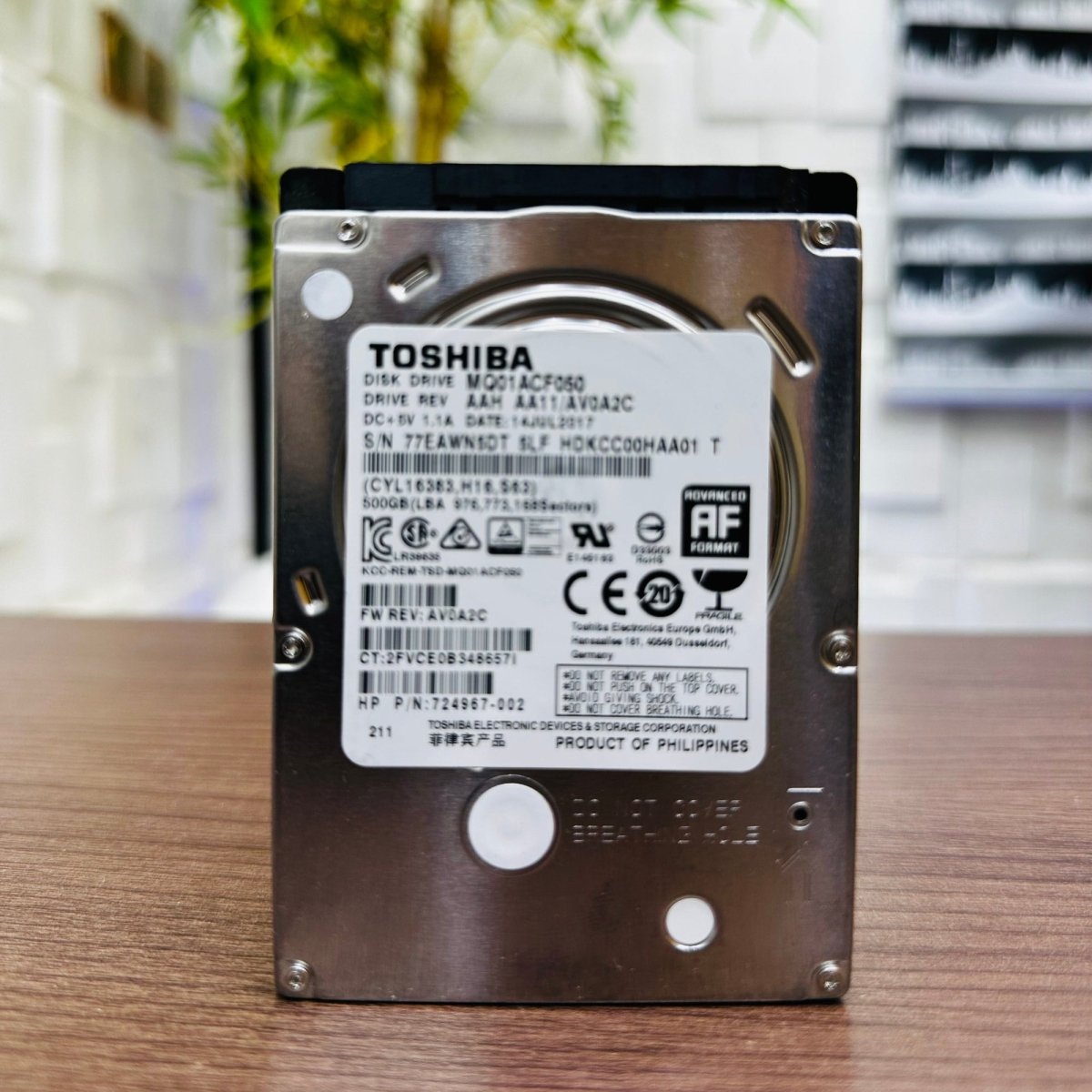 Toshiba 500GB Laptop Internal Hard Disk Drive (HDD) SATA - Slim