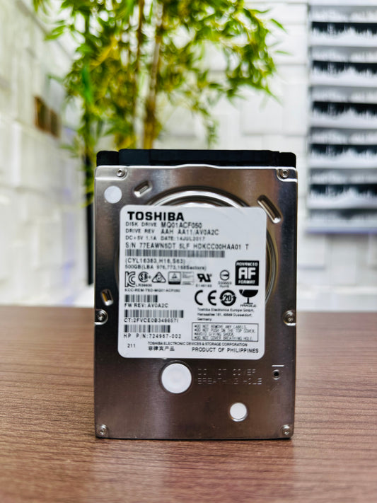 Toshiba 500GB Laptop Internal Hard Disk Drive (HDD) SATA - Slim