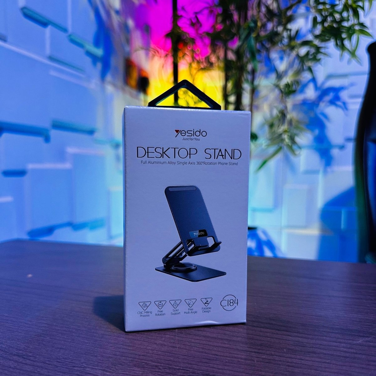 Yesido C184 Full Aluminum Alloy Single Axis x360 Rotation Phone Stand