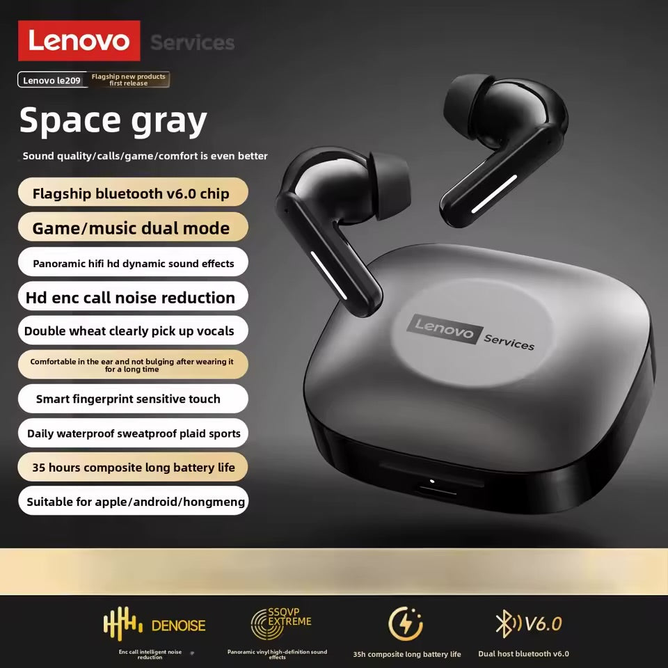 Lenovo Services LE209 True Wireless Bluetooth Earbuds