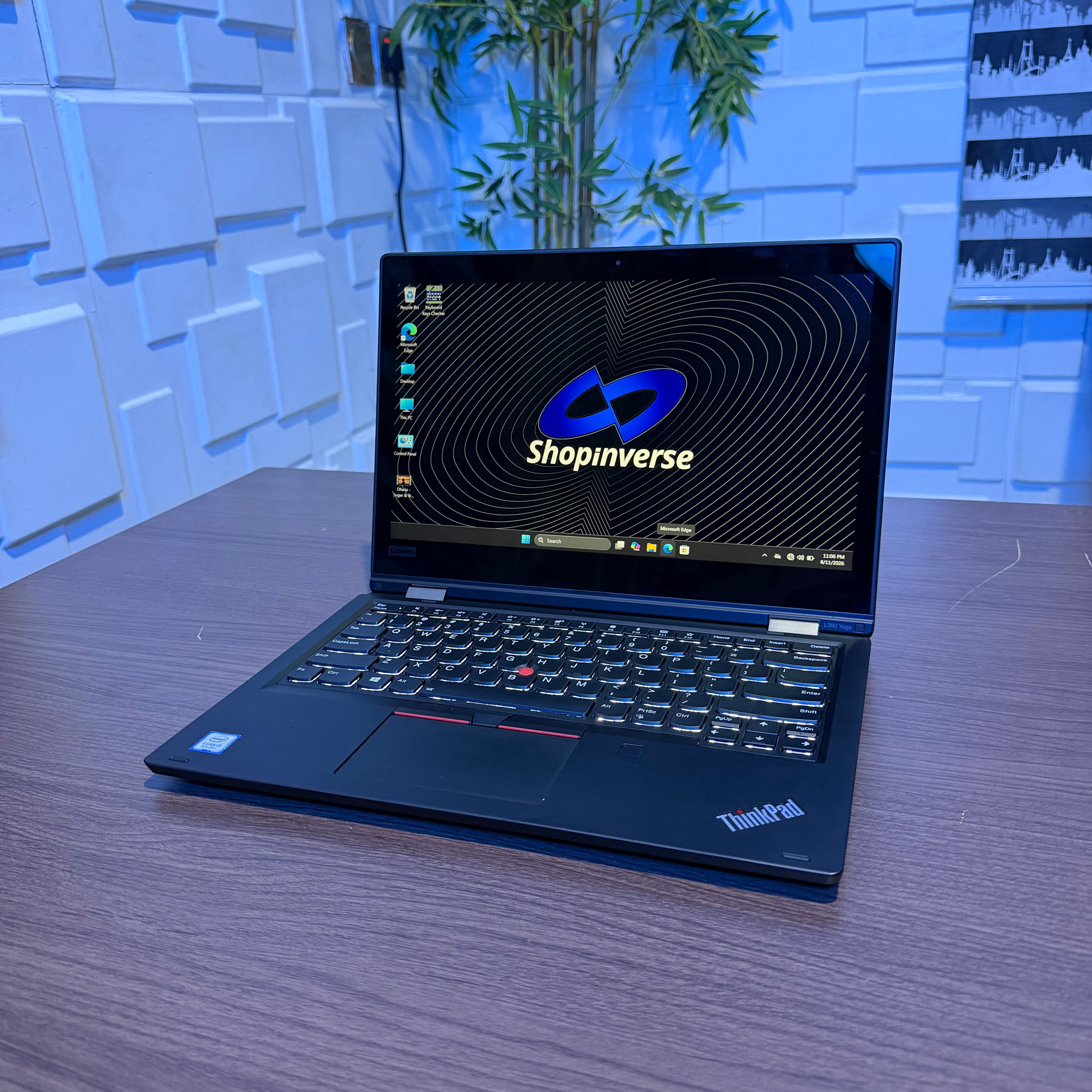 Lenovo ThinkPad L390 Yoga | 8th Gen Core i5 | 8GB RAM | 256GB SSD | Touchscreen | Backlit Keyboard