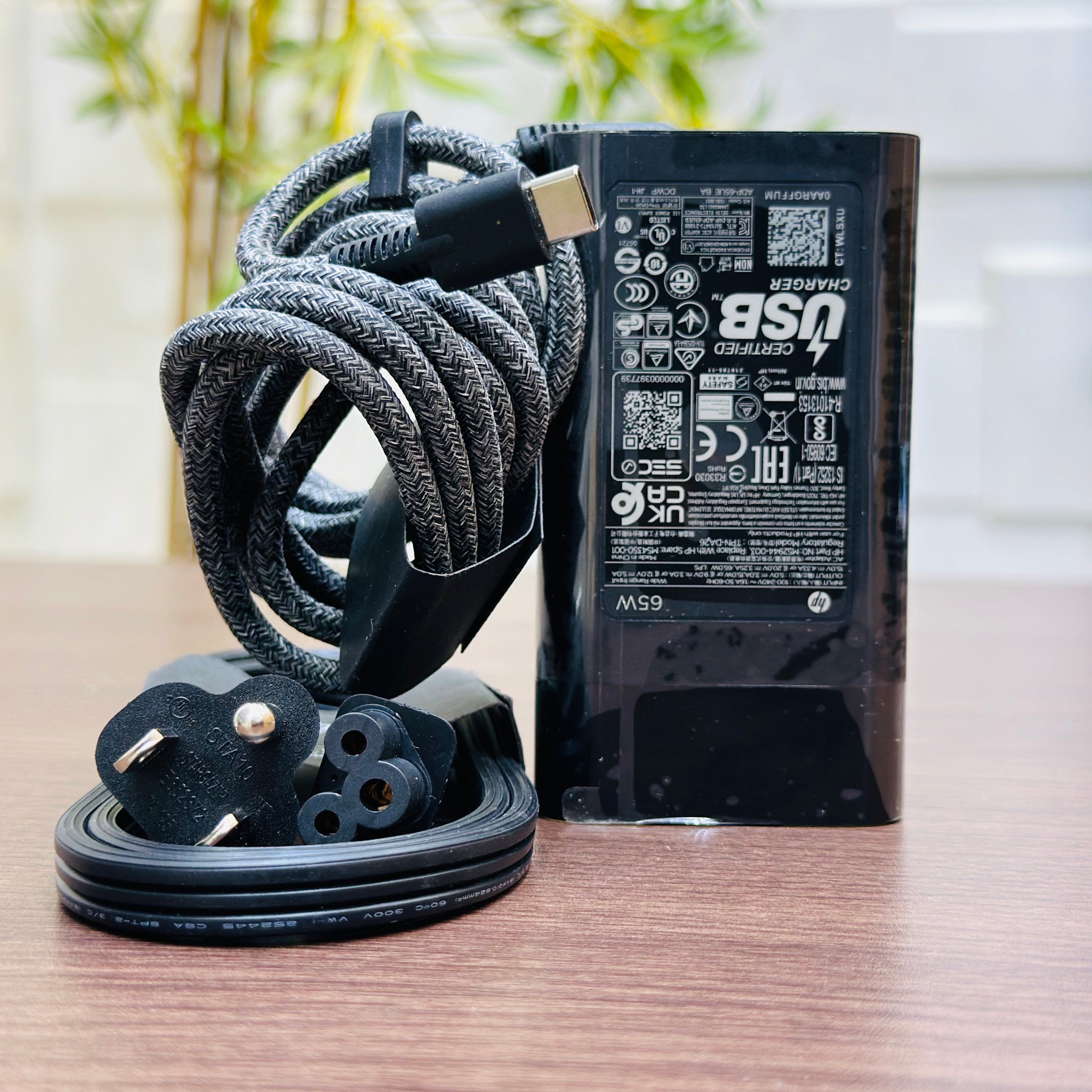 HP 65W 20V 3.2A USB Type-C Charger - UK Plug