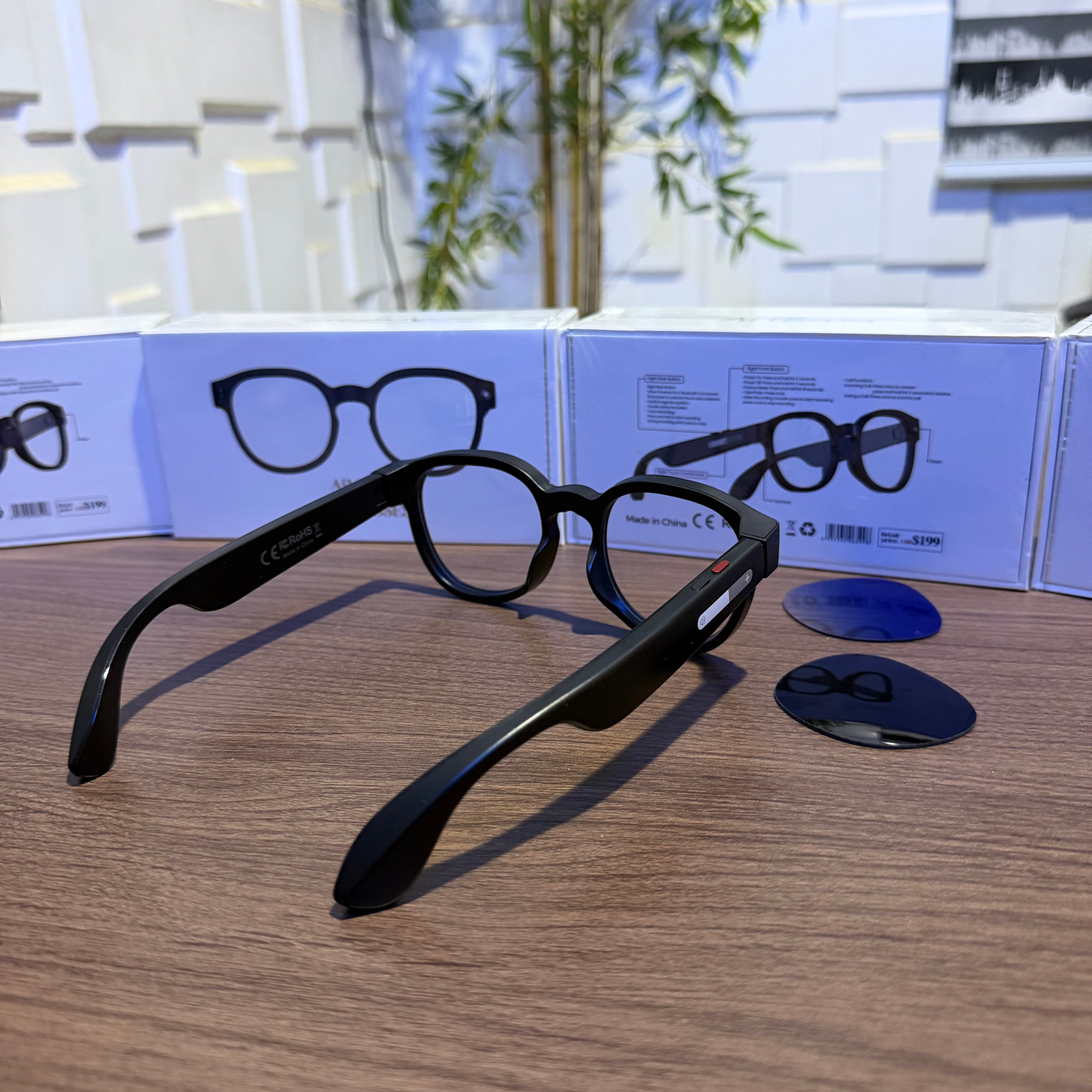 AIMB-S1 AI Smart Glasses | HD Camera | AI Assistant | Real-Time Translation | Music & Calls